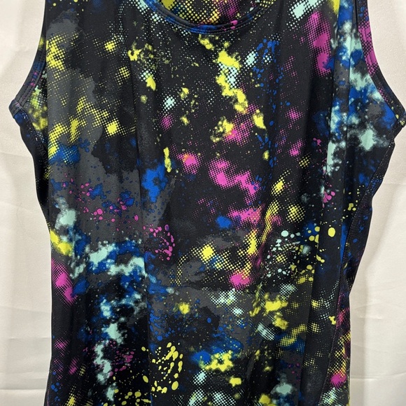 Lukka Womens Racerback Tank Athletic Exercise Printed Shirt Celestial Size L - Picture 3 of 5